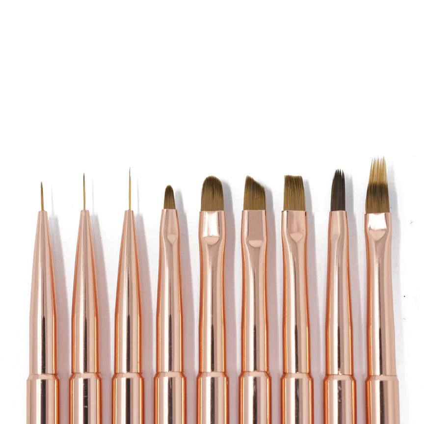 9PC Art Brush Kit With Case