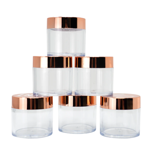 30g Rose Gold Mixing Jars 6pk