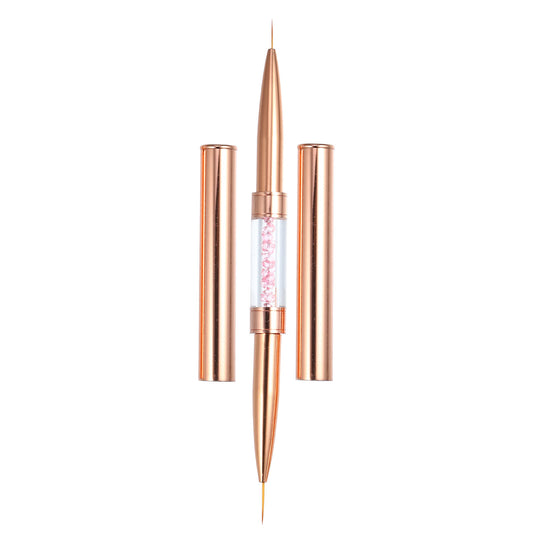 Rose Gold Double Ended Liner Brush